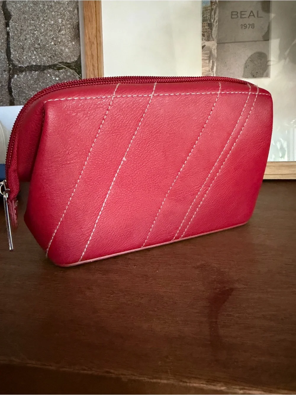American Airlines Business Amenity Red Centennial 100 Years Bag